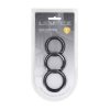 Classic Silicone Cockring Set of 3 - L/XL/XXL - Black